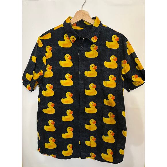 Neff Rubber Ducky Button-Up Men's shirt size Medium - Picture 1 of 7